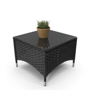 Black Square Table Unique